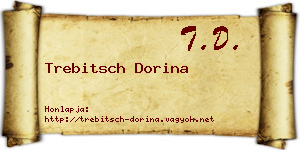 Trebitsch Dorina névjegykártya